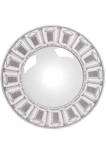 Fornasetti Architettura convex mirror - Nero