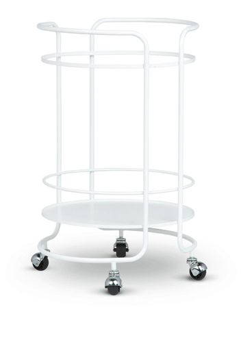 Fornasetti round food trolley - Bianco