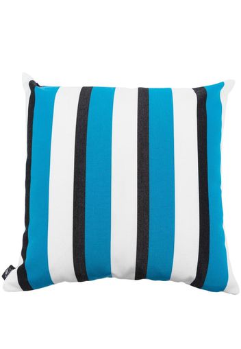 Fornasetti striped square cushion - Blu