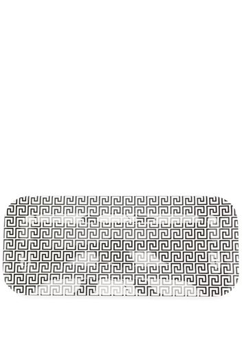 Fornasetti geometric-print tray - Nero