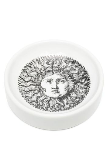 Fornasetti graphic-print ashtray - Bianco