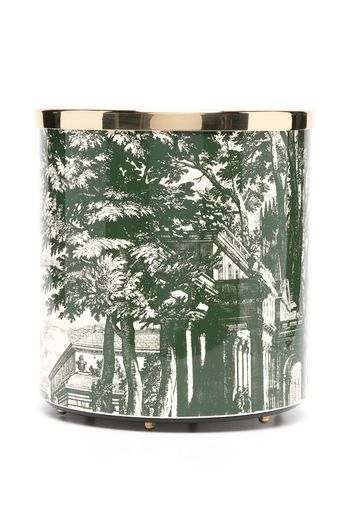 Fornasetti Eighteenth-Century Garden paper basket - Verde