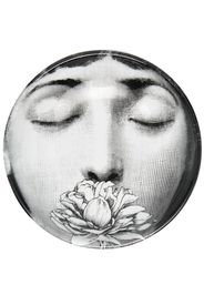 Fornasetti face print plate - Bianco