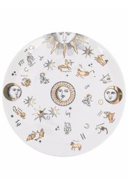 Fornasetti astrology-print porcelain plate - Bianco