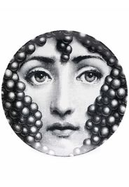 Fornasetti graphic porcelain plate - Nero