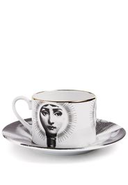 Fornasetti Lampadina porcelain tea cup - Bianco