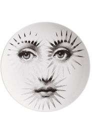 Fornasetti Tema e Variazioni N.132 hand-painted wall plate - Bianco