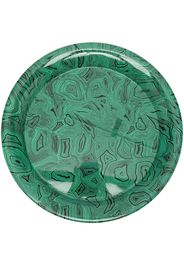 Fornasetti Malachite circular iron tray - Verde