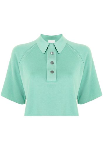 Forte Forte cropped polo top - Verde