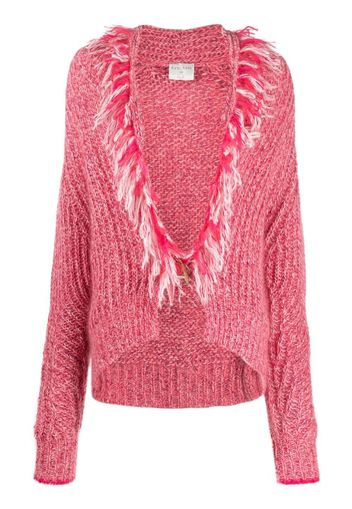 Forte Forte Cardigan con intarsio - Rosa