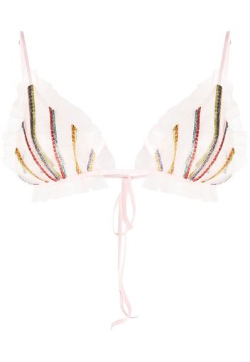 Forte Forte Reggiseno a triangolo con ruches - Rosa