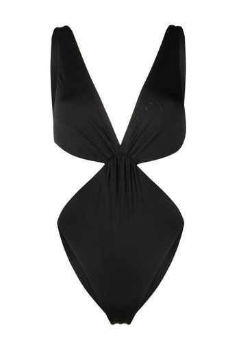 Forte Forte ruched cut-out swimsuit - Nero