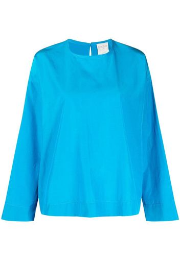 Forte Forte boxy long-sleeve blouse - Blu