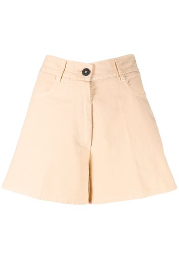 Forte Forte cotton canvas short shorts - Arancione