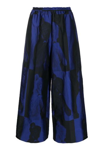 Forte Forte Pantaloni ampi con stampa grafica - Blu