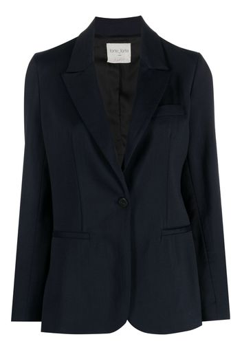 Forte Forte single-breasted classic-lapel blazer - Blu