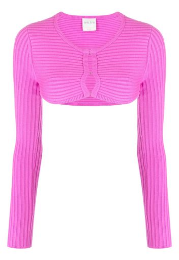 Forte Forte ribbed-knit cropped top - Rosa
