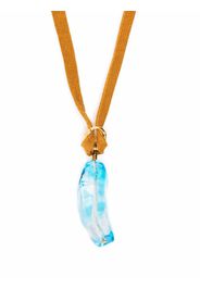 Forte Forte stone-pendant necklace - Marrone