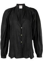 Forte Forte semi-sheer blouse - Nero