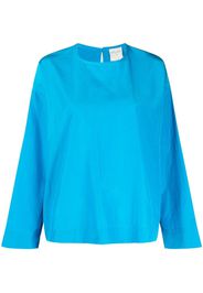 Forte Forte boxy long-sleeve blouse - Blu