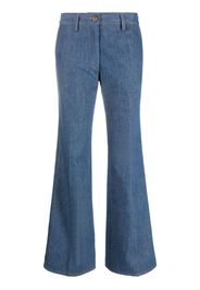 Forte Forte mid-rise cotton flared jeans - Blu