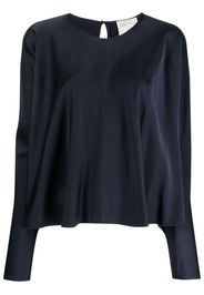 Forte Forte panelled satin-finish blouse - Blu