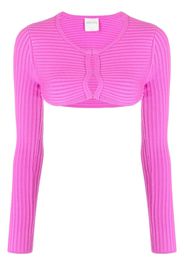 Forte Forte ribbed-knit cropped top - Rosa