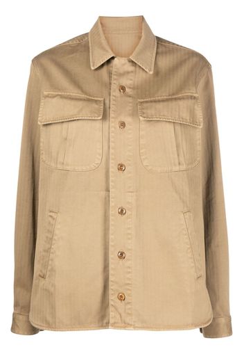 Fortela Meckong shirt jacket - Toni neutri