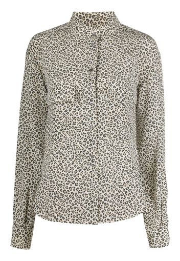 leopard-print shirt