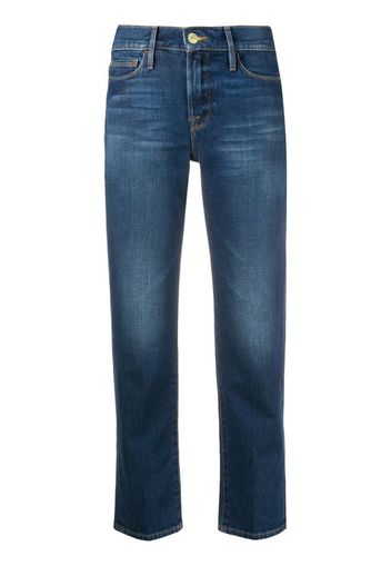 cropped slim-fit jeans