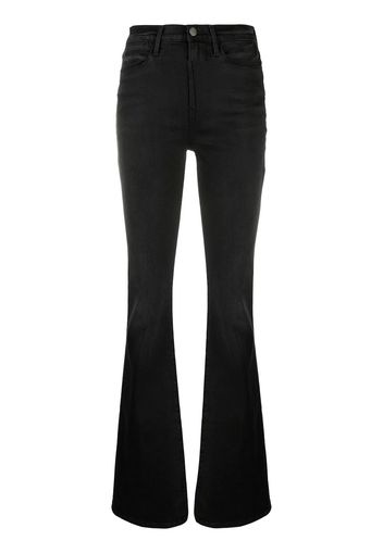 FRAME Le High mid-rise flared jeans - Nero