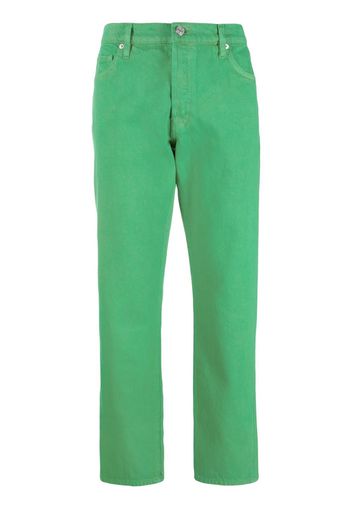 FRAME Pantaloni dritti con applicazione - Verde