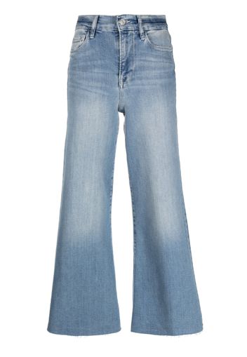 FRAME cropped flared jeans - Blu