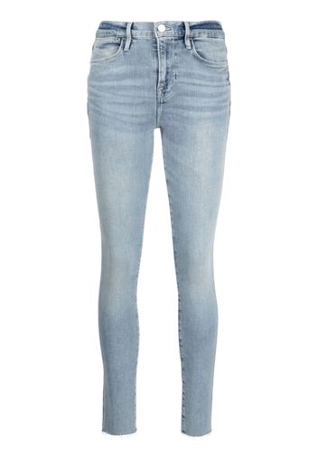 FRAME skinny raw jeans - Blu
