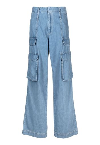 FRAME mid-rise wide-leg jeans - Blu