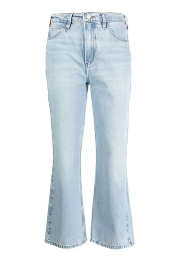 FRAME Jeans a vita alta svasati crop - Blu