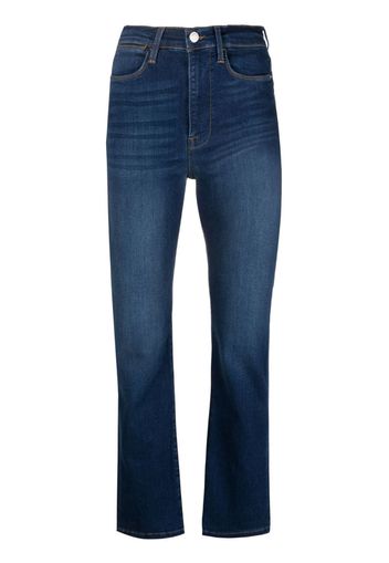 FRAME high-waisted slim-cut jeans - Blu