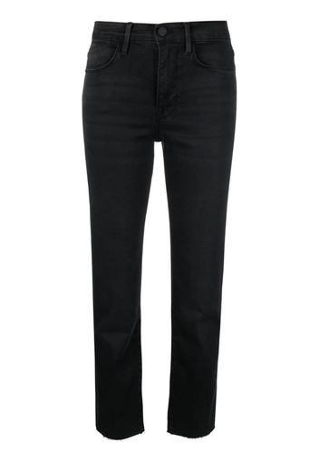 FRAME mid-rise cropped jeans - Nero