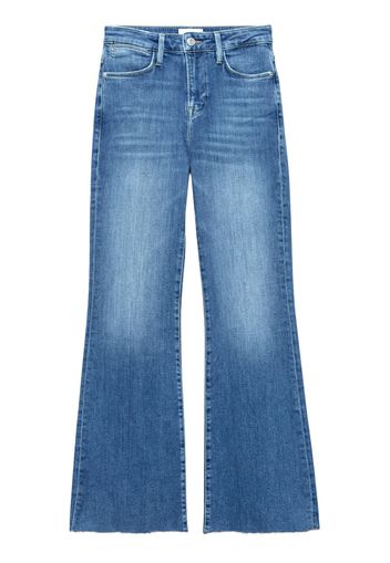 FRAME Le Easy Flare frayed jeans - Blu