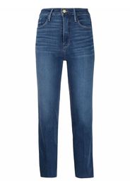 FRAME high-rise cropped jeans - Blu