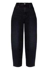 FRAME high-waisted straight-leg jeans - Nero