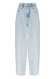 FRAME Ultra high-rise barrel straight-leg jeans - Toni neutri