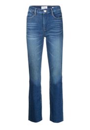 FRAME high-rise straight-leg jeans - Blu