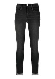 FRAME Le High Skinny raw-hem jeans - Nero