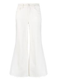 FRAME flared cropped cotton jeans - Bianco