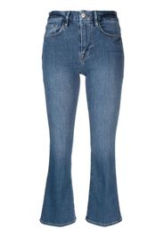 FRAME cropped-leg flared jeans - Blu