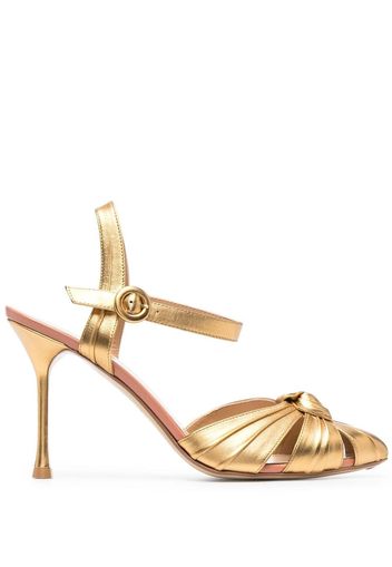 Francesco Russo knot detail leather sandals - Oro