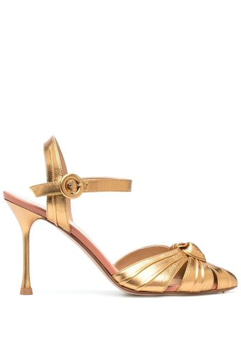 Francesco Russo knot-detail pumps - Oro