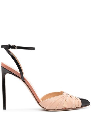 Francesco Russo heeled leather sandals - Toni neutri