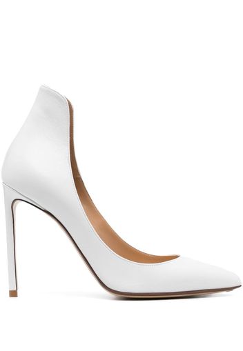 Francesco Russo pointed-toe 110mm high-heeled pumps - Bianco